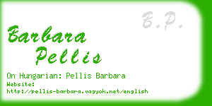 barbara pellis business card